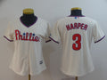 Women Philadelphia Phillies #3 Bryce Harper Style 2