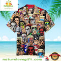 Wrestling Collage Art Hawaiian Shirt for Men Cool Design