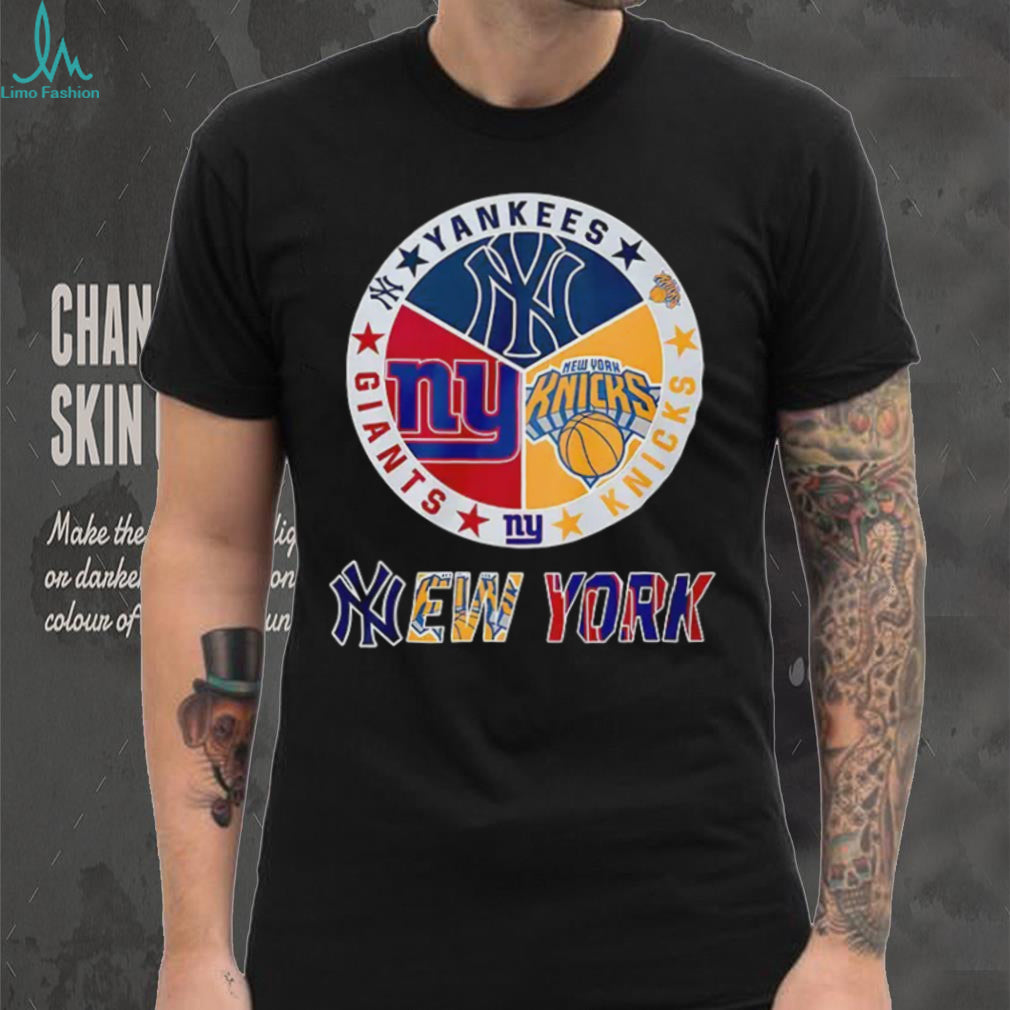 Yankees Giants Knicks New York Logo sports shirt