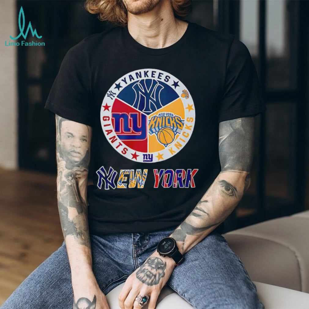 Yankees Giants Knicks New York Logo sports shirt