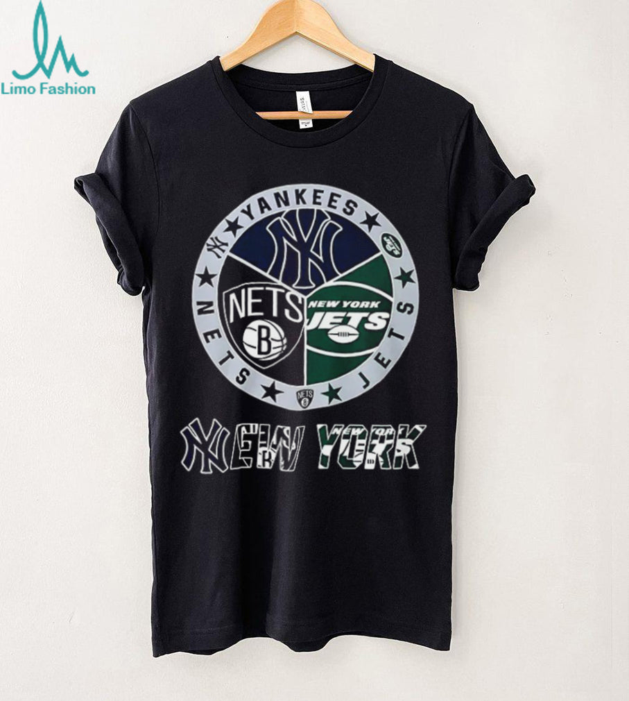 Yankees Nets And Jets Baseball Basketball Football Teams New York Sport Shirt