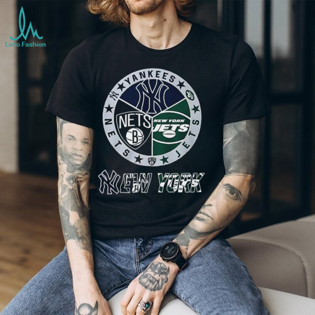 Yankees Nets And Jets Baseball Basketball Football Teams New York Sport Shirt