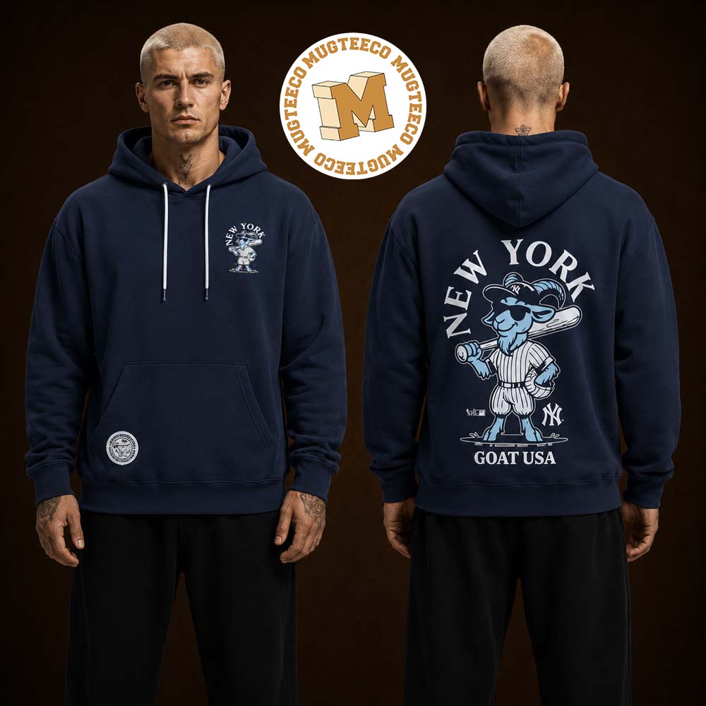 Yankees Pinstripe Player New York Goat USA Two Sided Hoodie Shirt
