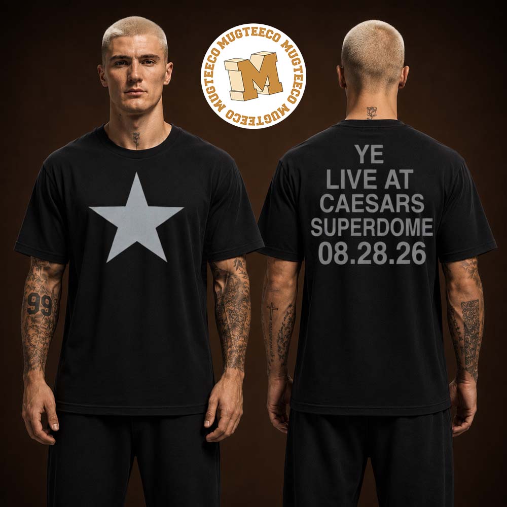 Ye New Orleans 2026 Event Tee At Caesars Superdome On August 28 2026 Two Sided Unisex Black T Shirt
