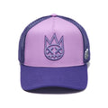 Cult's Logo Mesh Back Trucker Hat in Dusty Lavender
