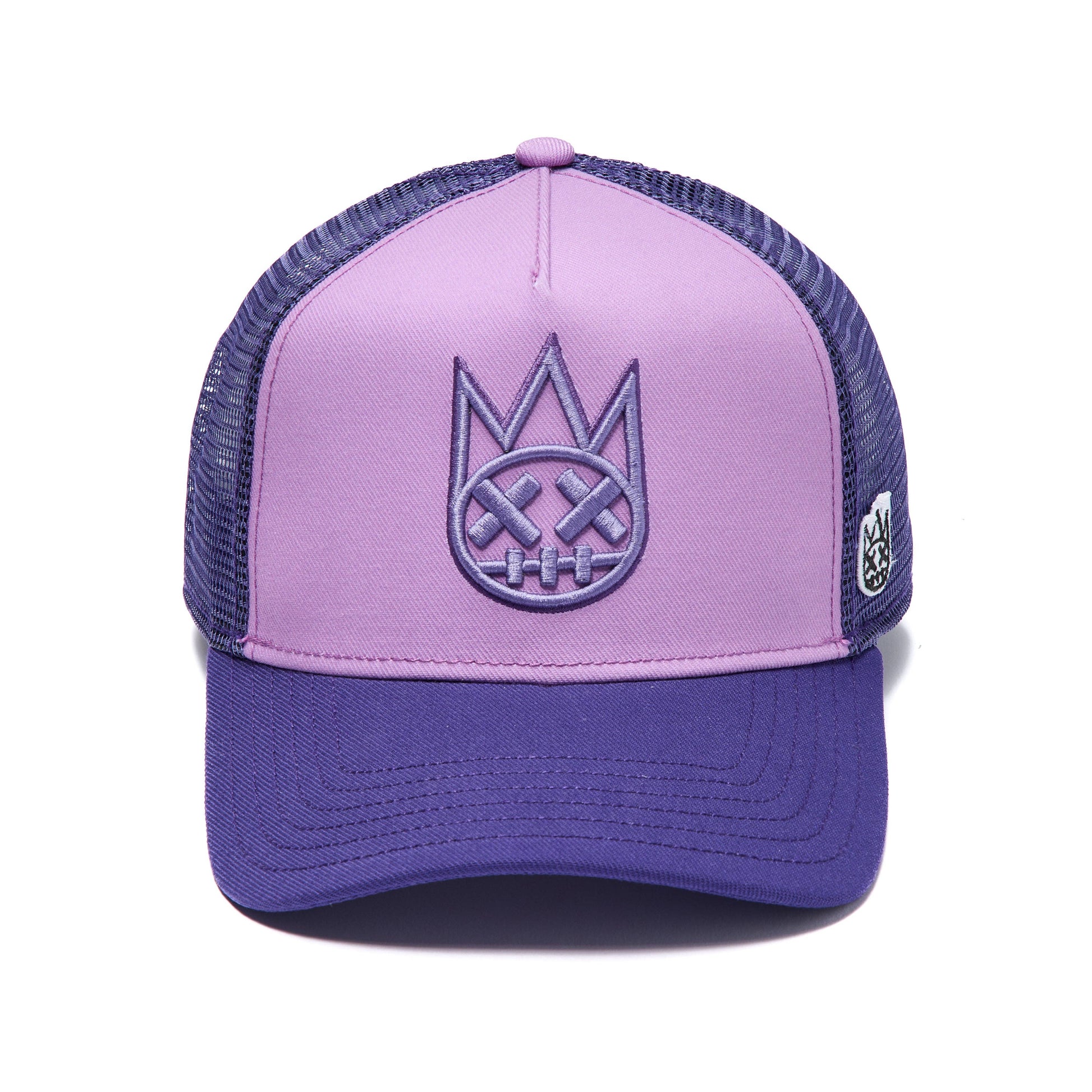 Cult's Logo Mesh Back Trucker Hat in Dusty Lavender