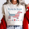 USA Dachshund Dog Flag Patriotic Weenie Puppy Graphic Tee