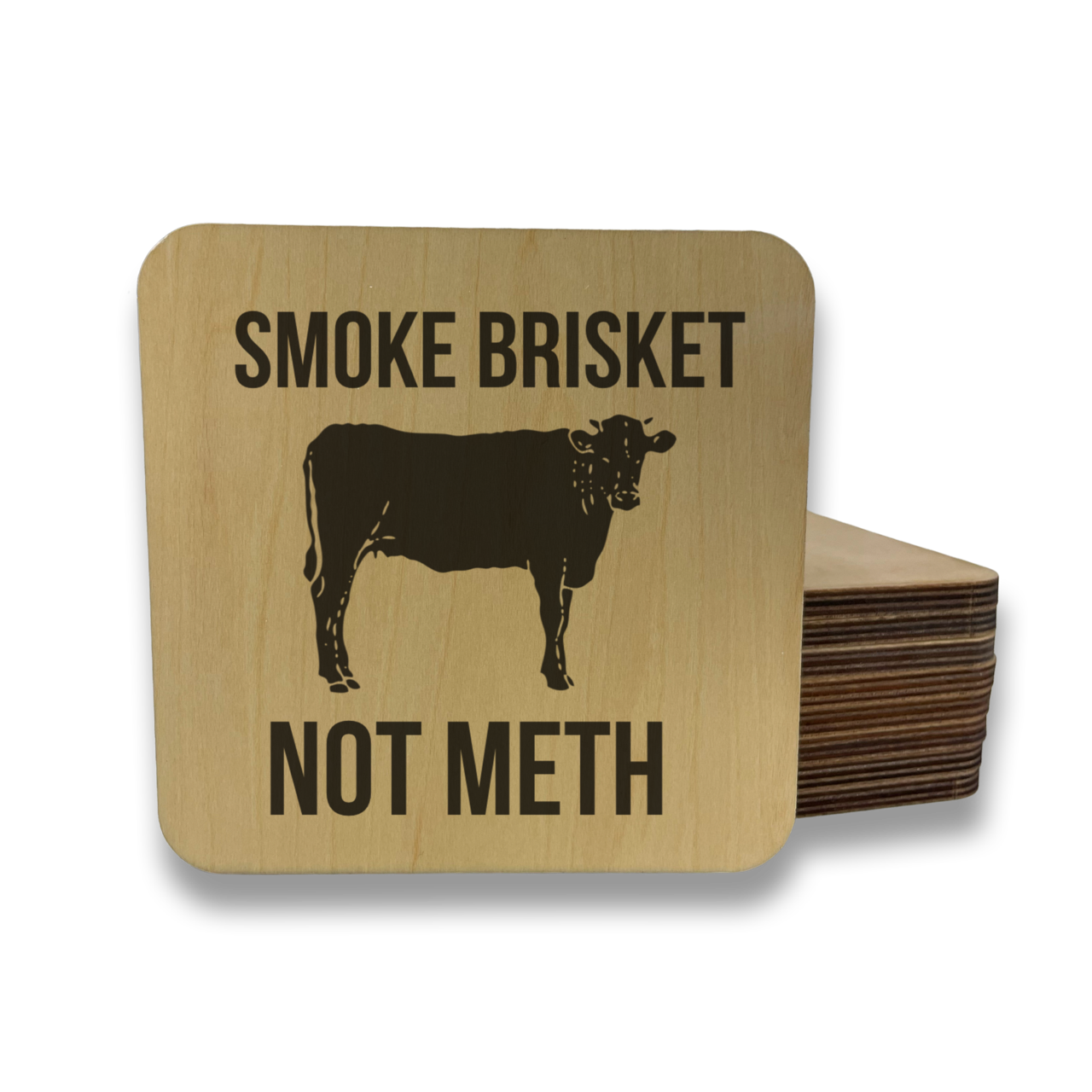Smoke Brisket Not Meth Magnet/Drink Coaster