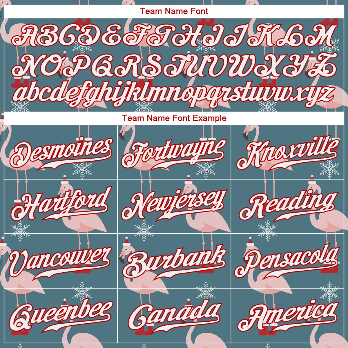 Custom Teal White-Red Christmas 3D Authentic Baseball Jersey