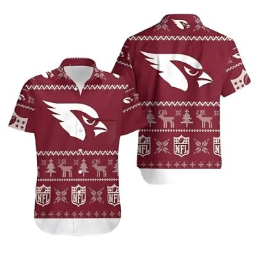 Arizona Cardinals Ugly Christmas Hawaiian Shirt