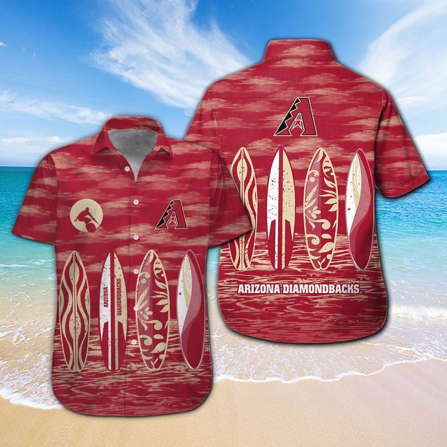 Arizona Diamondbacks Tropical Short Sleeve Hawaiian Shirt