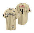 arizona diamondbacks #4 ketel marte gold 2023 world series city connect cool base