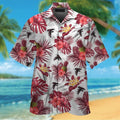 Atlanta Falcons Tropical Design Hawaiian Short Sleeve Shirt Button Up