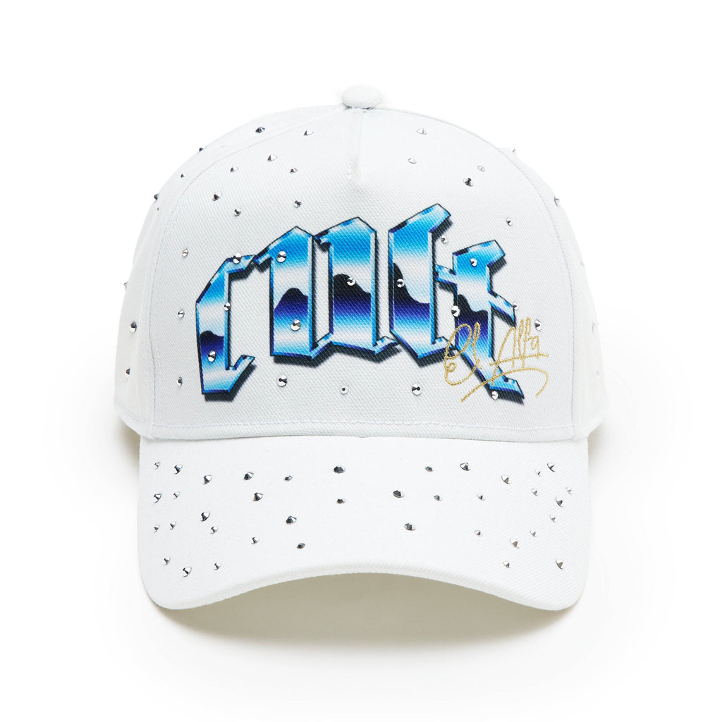 Cult X El Alfa Logo Trucker Hat "Panther" in Winter White