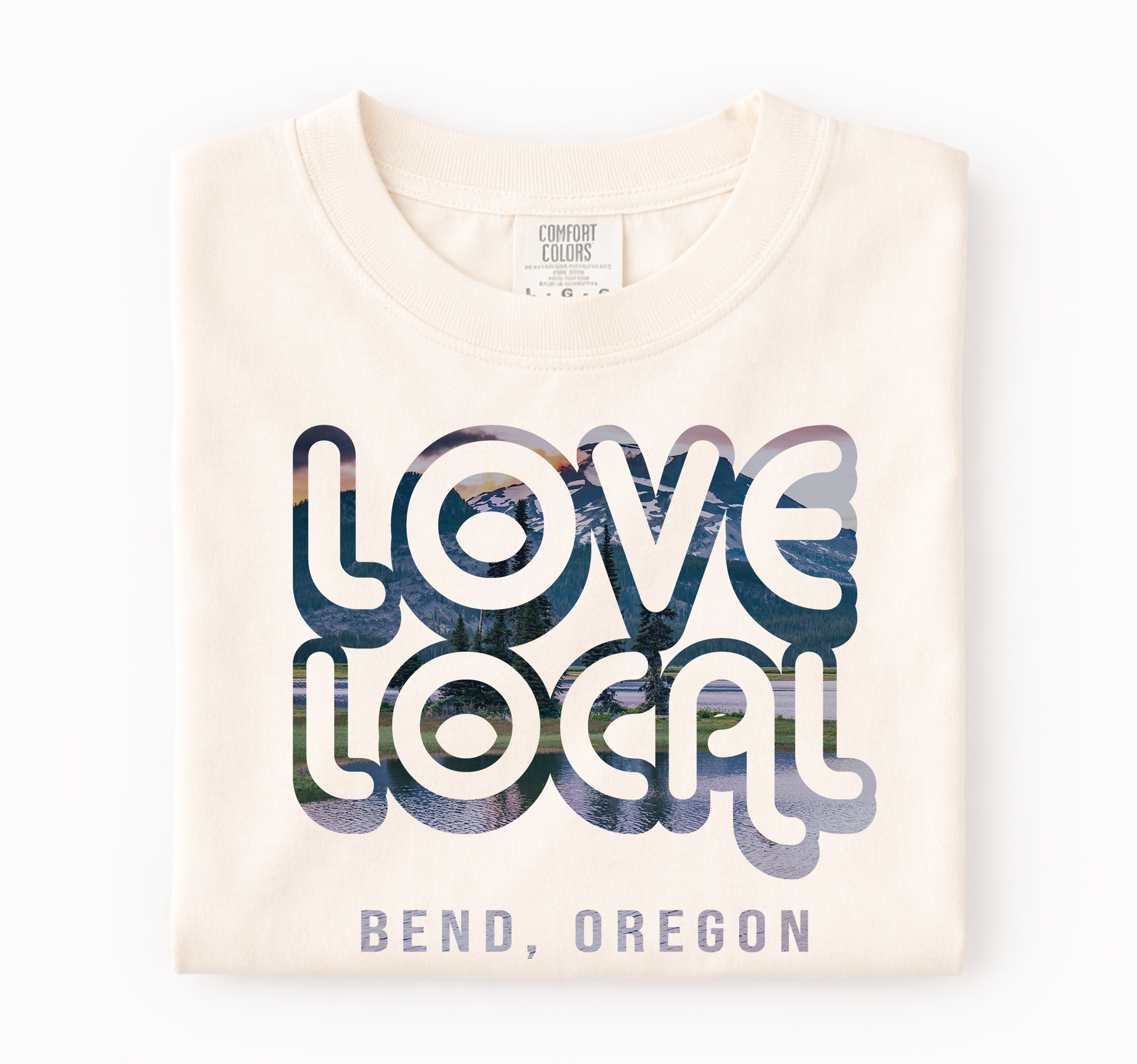 Love Local Custom Shirt, Comfort Colors®, Town Name Souvenir