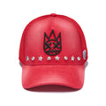 Cult's Mesh Back Trucker Hat "Horseman" in Rococco Red