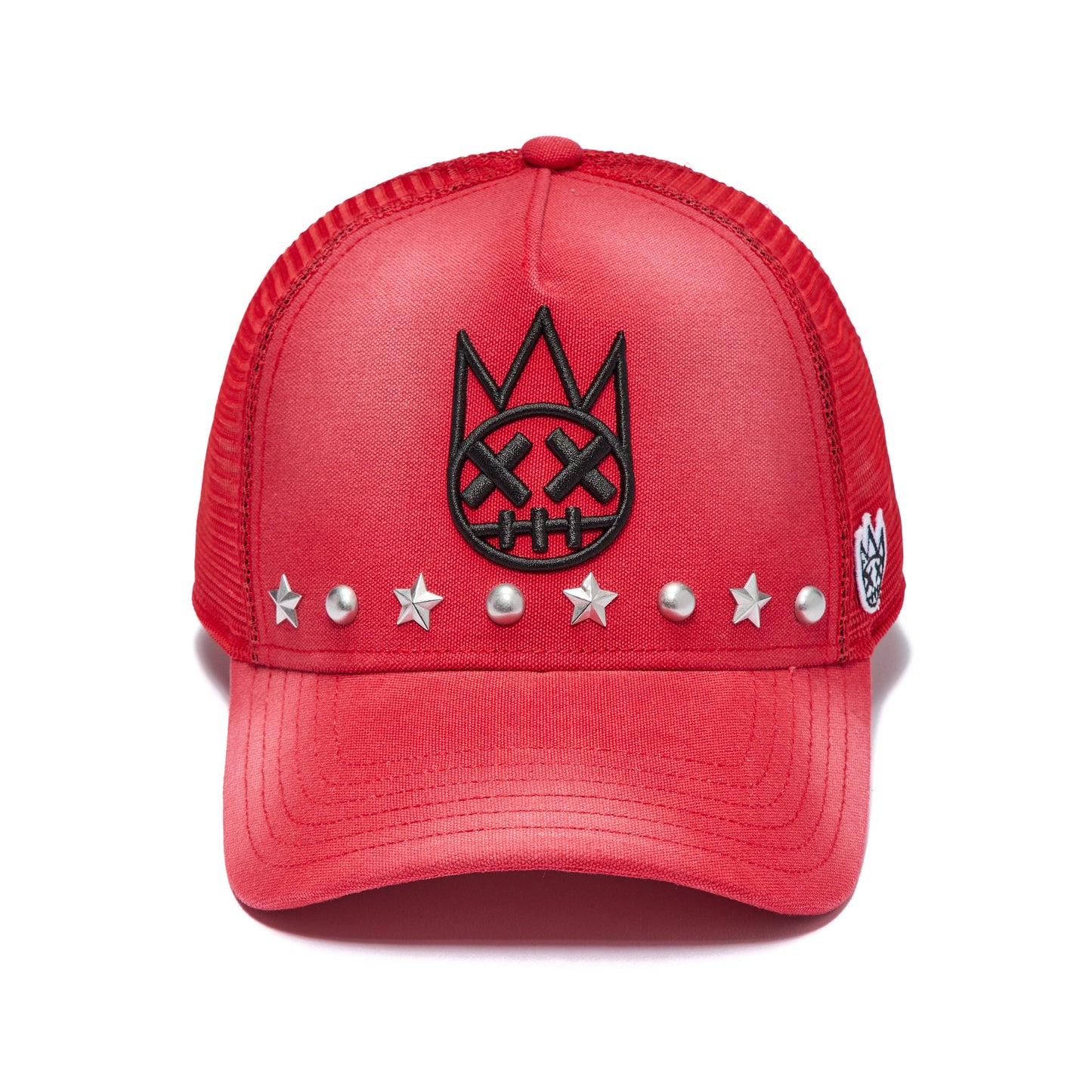 Cult's Mesh Back Trucker Hat "Horseman" in Rococco Red