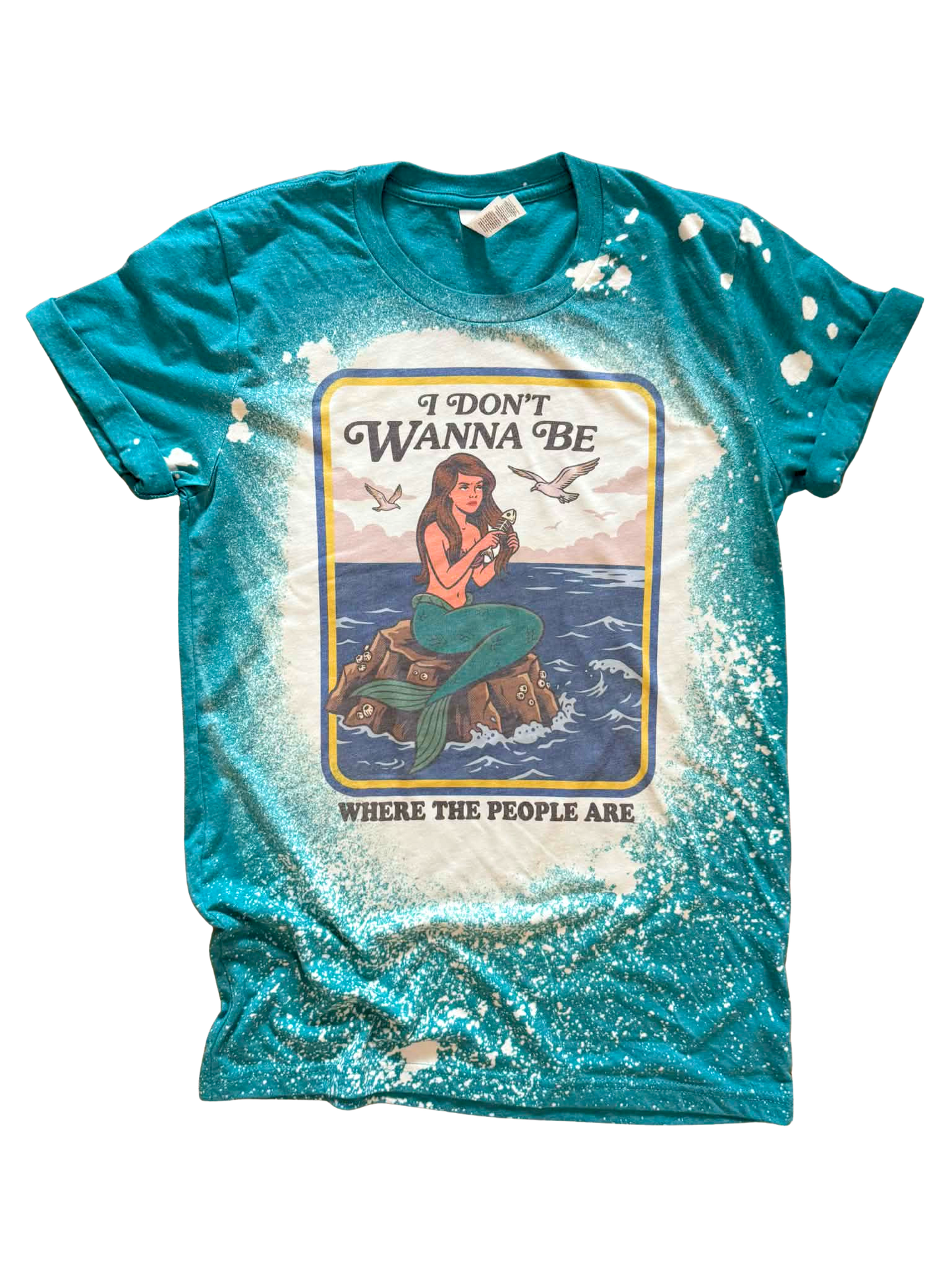I Don't Wanna Be Where the People Are Bleached Tee
