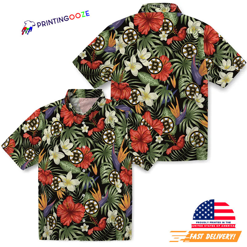 Boston Bruins Ice Hockey​ Hawaiian Shirt No. 5