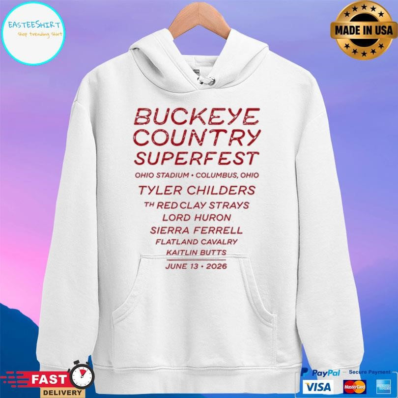 Buckeye Country Superfest 2026 Columbus Ohio At Ohio Stadium On June 13 2026 Shirt
