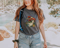 Mushroom, Poppy Wild Flowers Tshirt For Women Comfort Colors