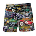 Car Home Is Where You Park Trendy Aloha Hawaiian Beach Shorts