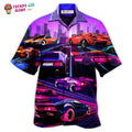 Car Modern Purple Hawaiian Shirt - Trendy Aloha