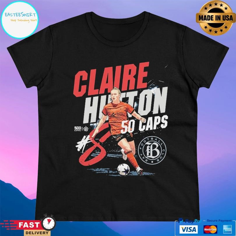 Claire Hutton Bay Fc 50 Caps Milestone Shirt