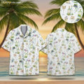 Men's Cocktail Hawaiian Shirt - Tropical Drinks Pattern Short Sleeve Button Down Summer Shirt