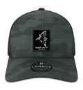 Born Salty Shark Deco Performance Black Camo Hat