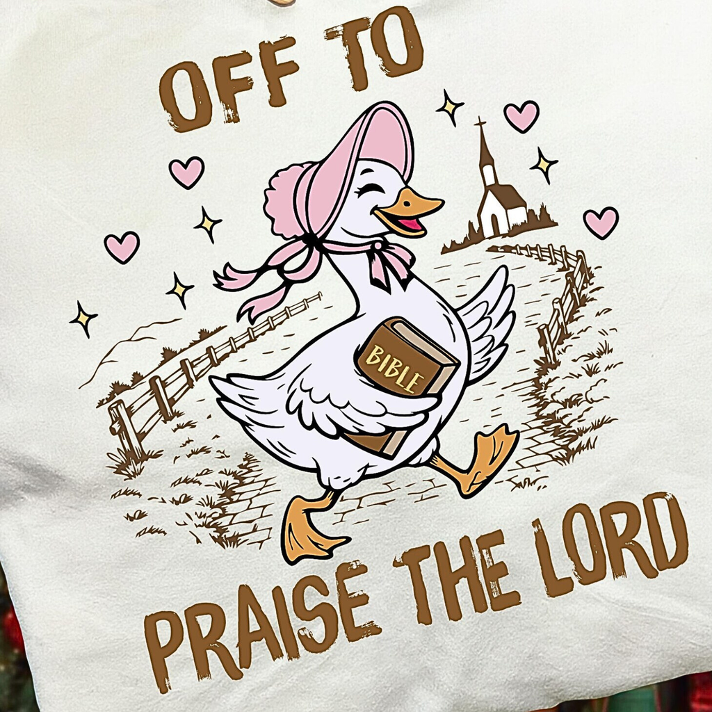 Off the Praise the Lord Goose Tshirt