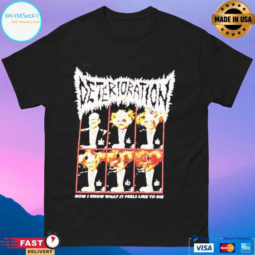 Deterioration Now I Know What It Feels Like To Die Shirt