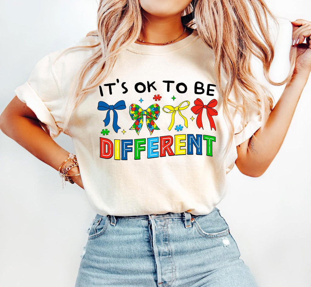 It'S Ok Differen Autism Support Awareness Tee Autism Advocacy Mental Health (1)