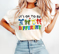 It'S Ok Differen Autism Support Awareness Tee Autism Advocacy Mental Health (1)