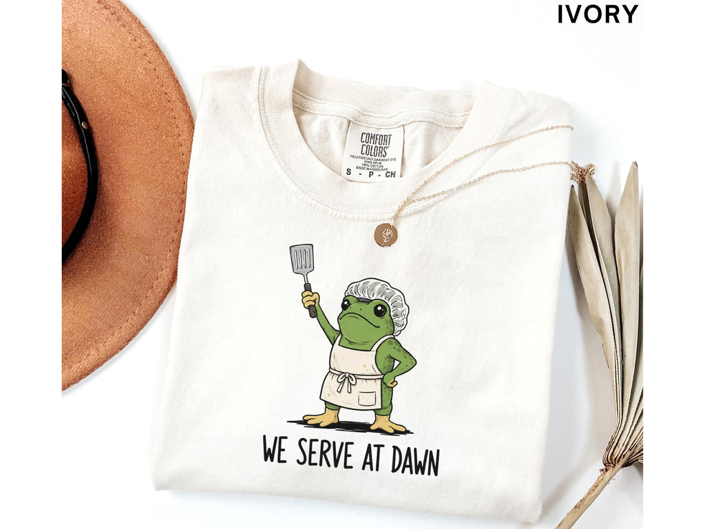Lunch Lady Cafeteria Worker Frog School Staff Matching Tees Back School Lunch Lady Breakfast Humor (1)
