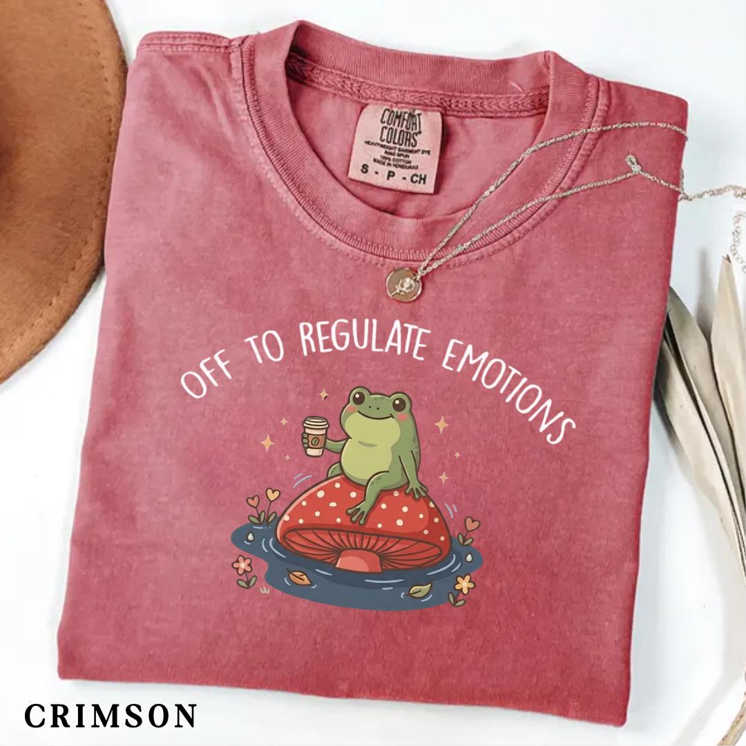 Comfort Colors Off Regulate Emotions Frog Mental Health Therapis Therapy Sel Counselor (4)