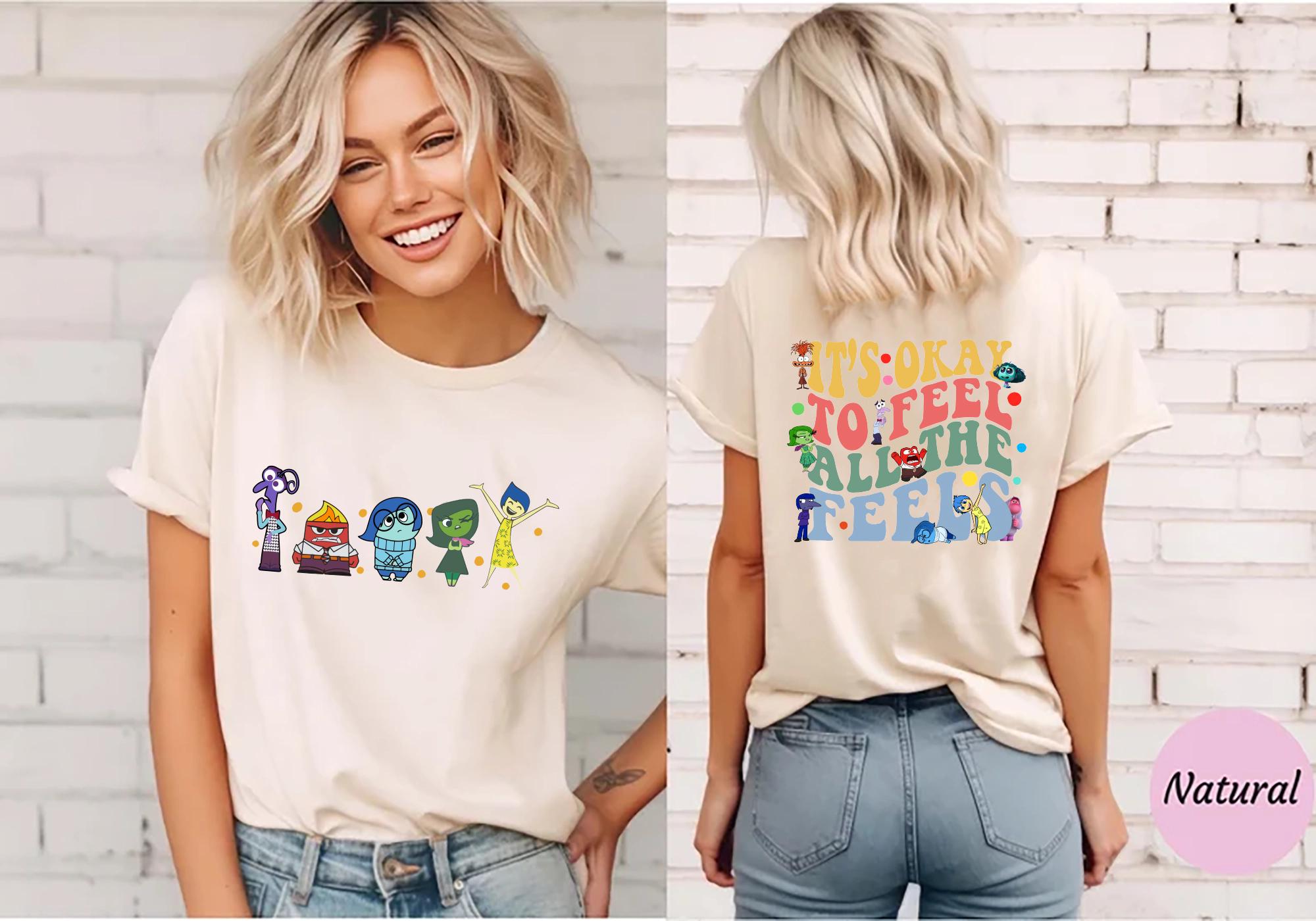 Comfort Colors Disney Every Day Full Emotions Inside It'S Okay Feel Feels Mental Health Speech Therapy (2)