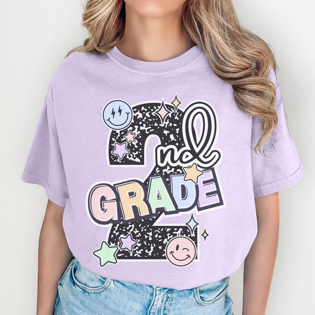 Second Grade Composition Notebook Teacher 2nd Grade Tee First Day School Matching Teacher Squad Team Last Day (4)