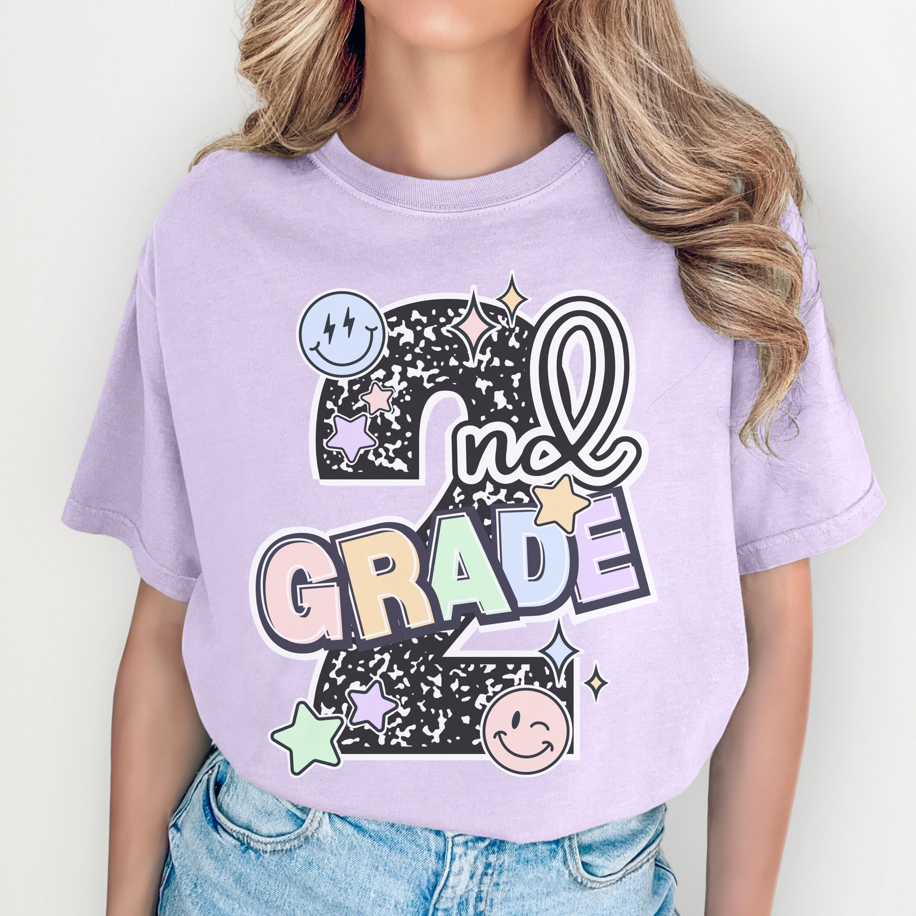 Second Grade Composition Notebook Teacher 2nd Grade Tee First Day School Matching Teacher Squad Team Last Day (4)