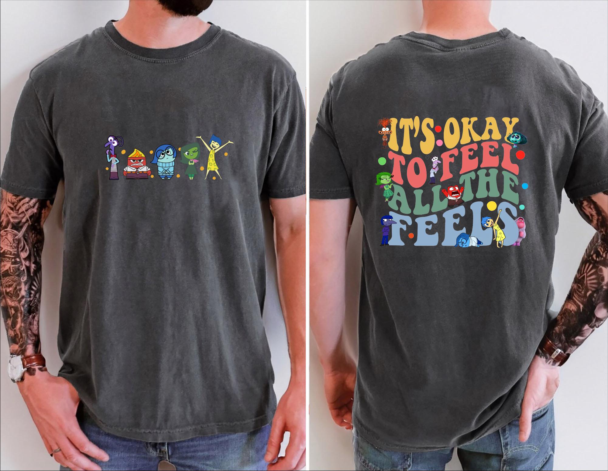 Comfort Colors Disney Every Day Full Emotions Inside It'S Okay Feel Feels Mental Health Speech Therapy (3)