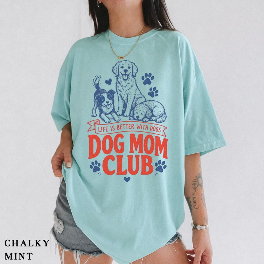 Dog Mom Club Pet Lover Dog Lover Dog Dog Owner Tee Fur Mama (2)
