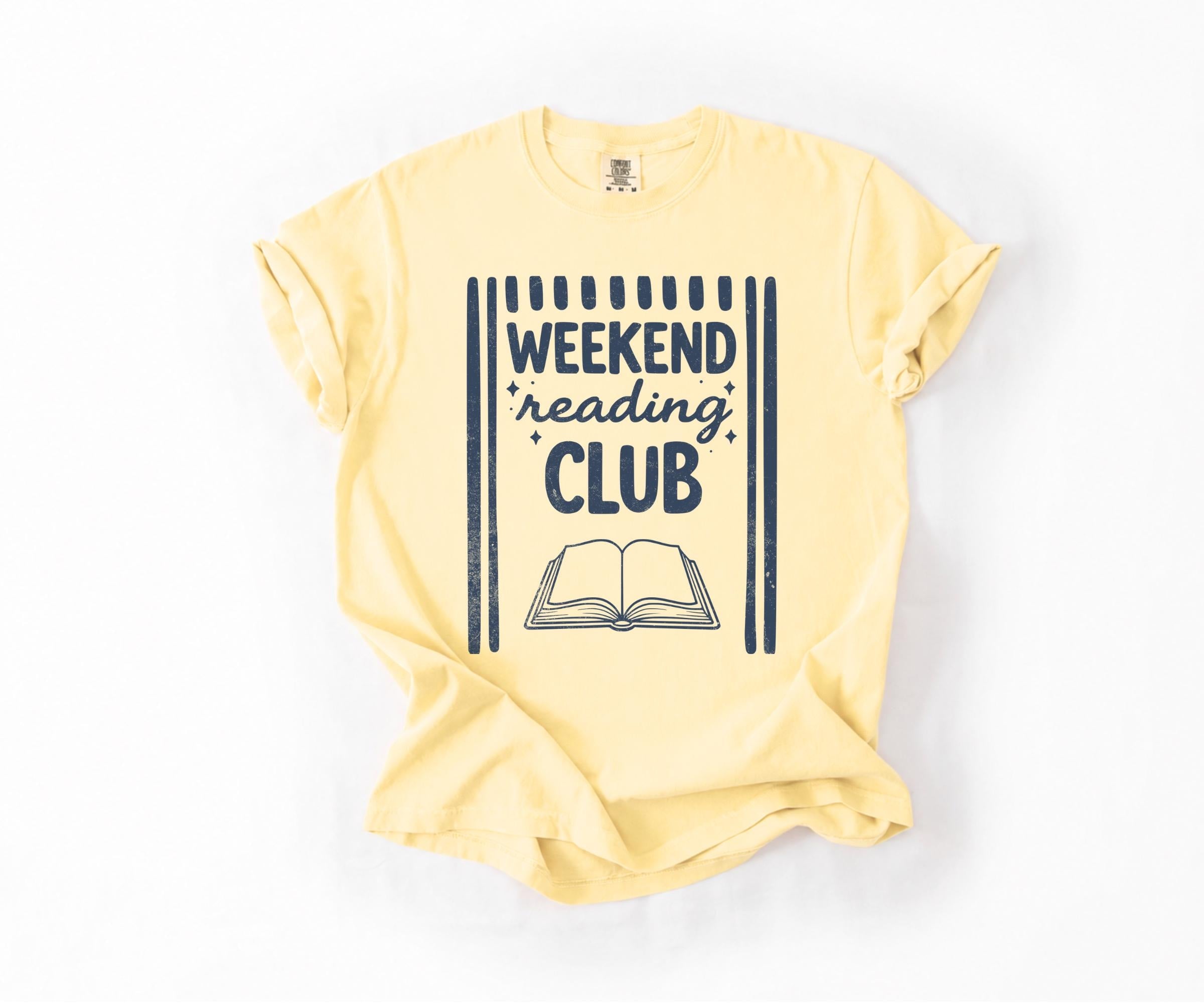 Book Lover Weekend Reading Club Tee Bookish Summer Reader (3)