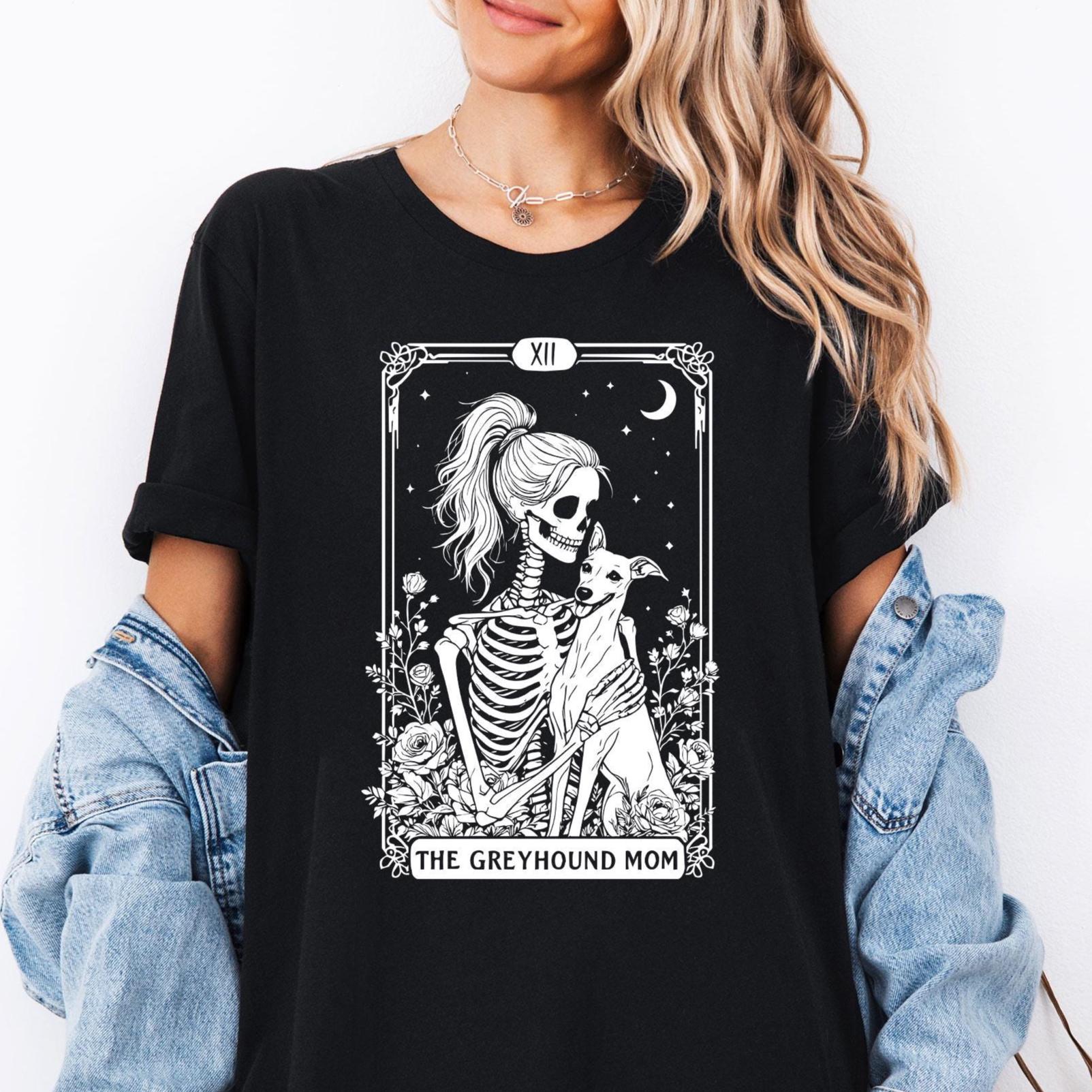 Greyhound Mom Tarot Card Greyhound Lover Halloween Greyhound Gif Whippet Dog Mom Halloween Sighthound (1)