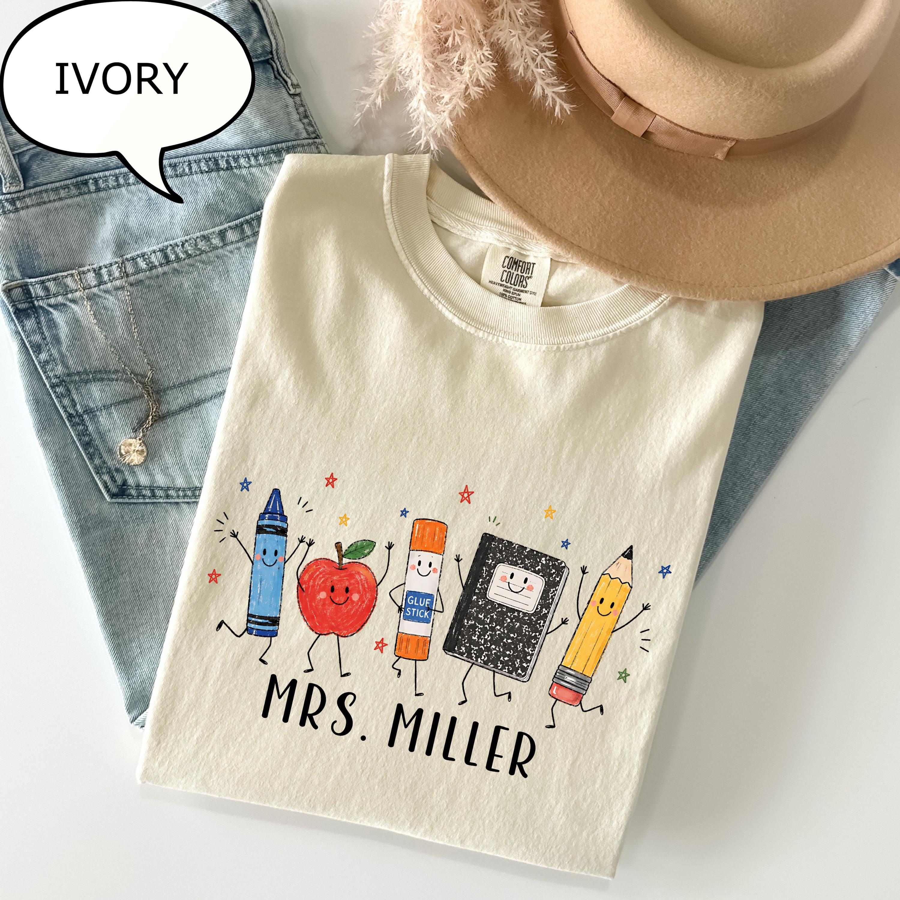 Comfort Colors Custom Teacher Name Back School Personalized Teacher (1)