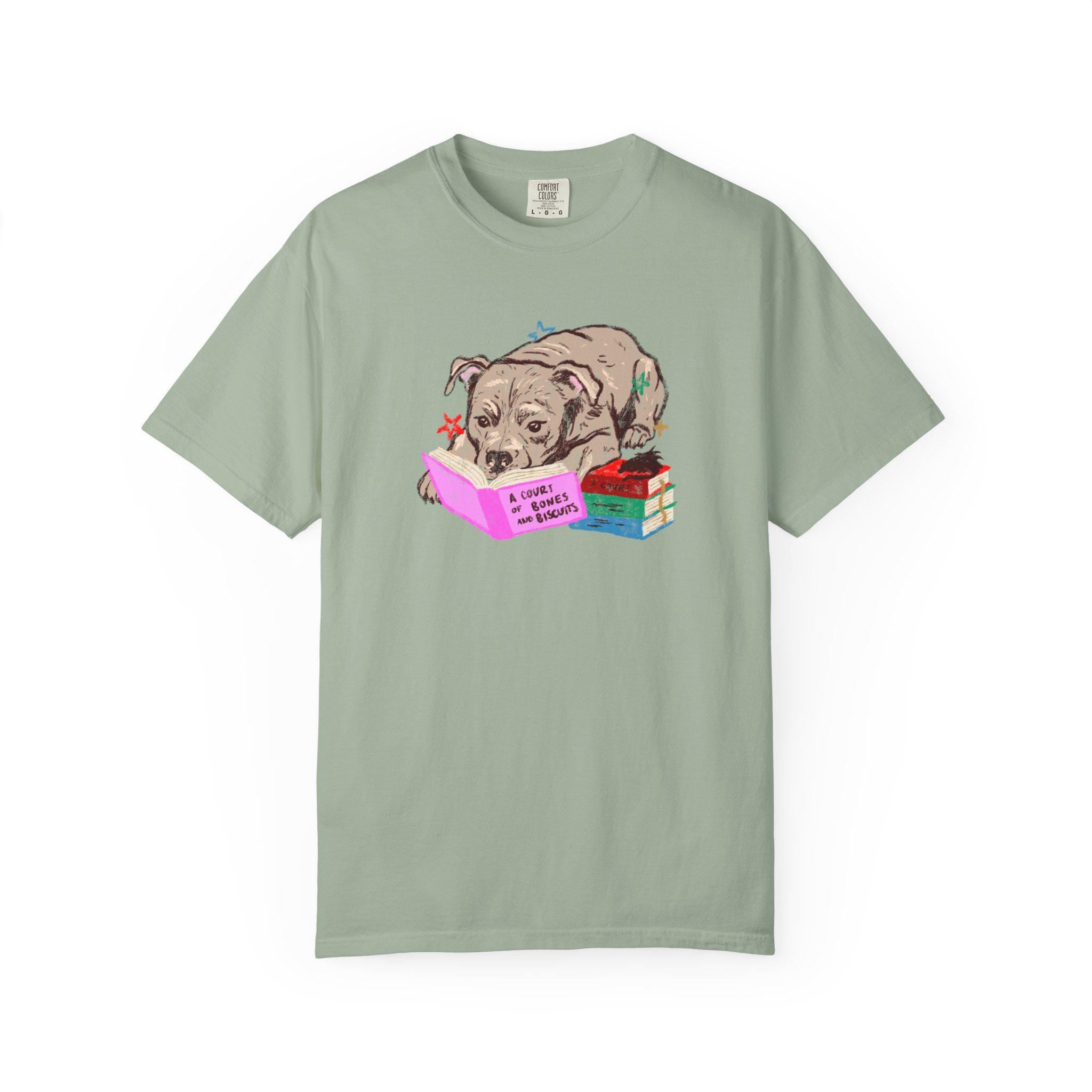 Staffordshire Bull Terrier Book Lover Staffy Reading Fantasy Reader Booktok Dog Tee Dog Mum Comfort Color (3)