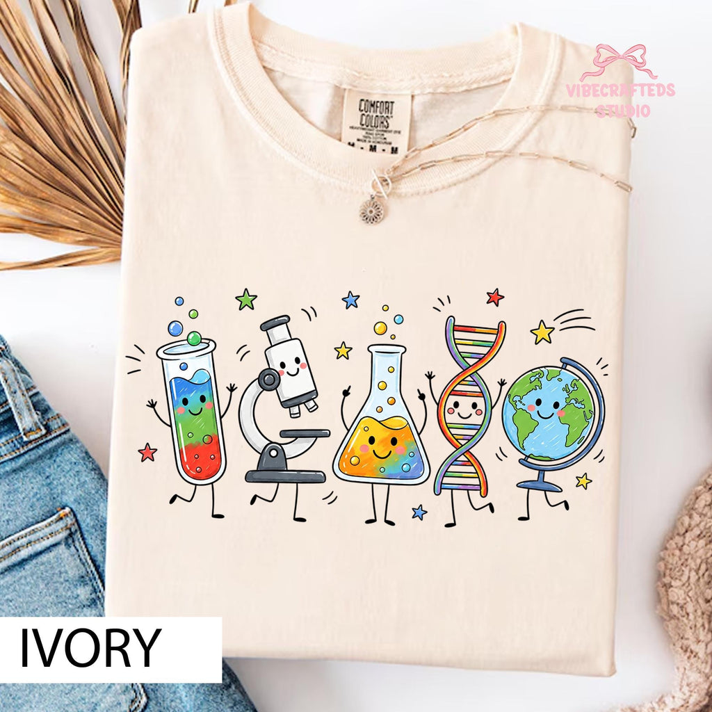 Science Supplies Comfort Colors Science Teacher Stem Biology Chemistry Tee Back School Teacher (1)