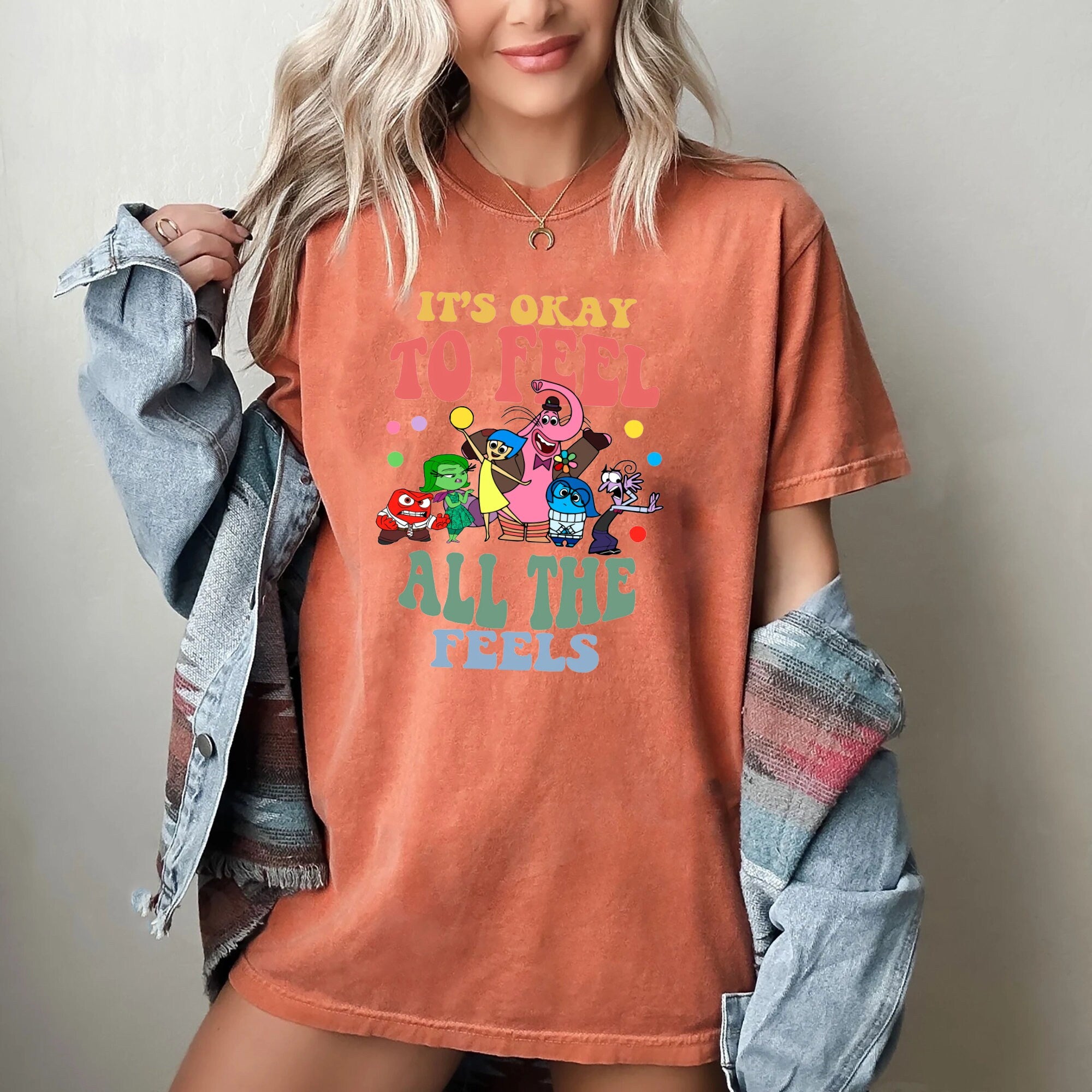 Comfort Colors Disney Inside It'S Okay Feel Feels Mental Health Inclusion Speech Therapy Para (3)