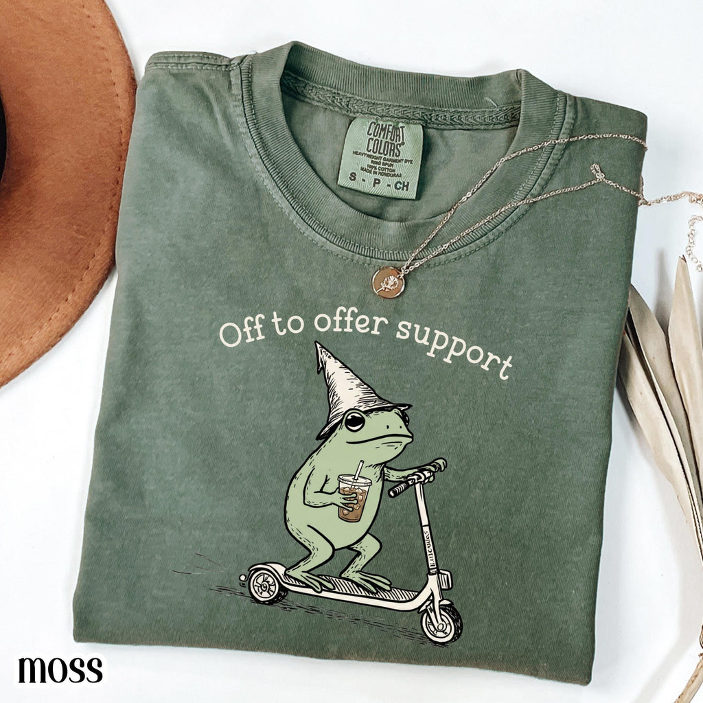 Comfort Colors Support Staff Paraprofessional Back School Silly Nurse Frog Iced Coffee Tee Elementary School Assistant (3)