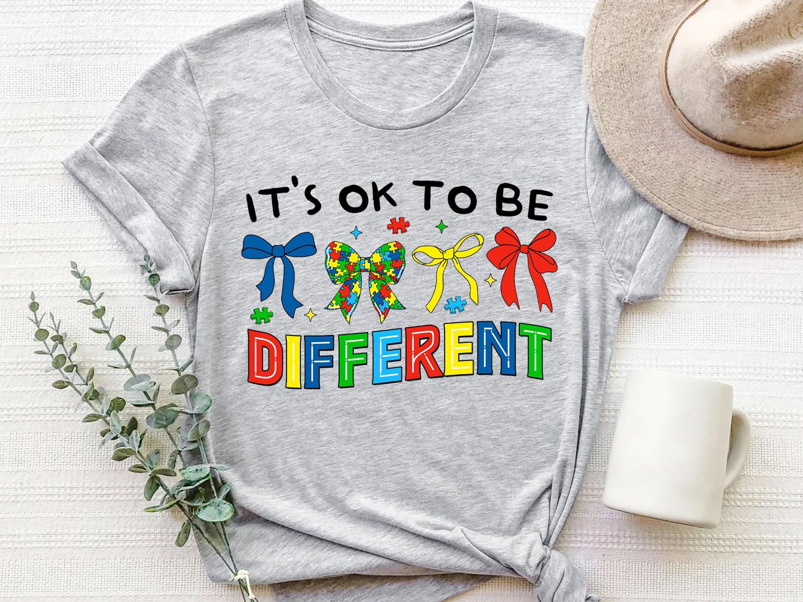 It'S Ok Differen Autism Support Awareness Tee Autism Advocacy Mental Health (2)