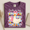 Comfort Colors Striped Back School Era Goose Teacher Goose Tee Back School School Matching (1)